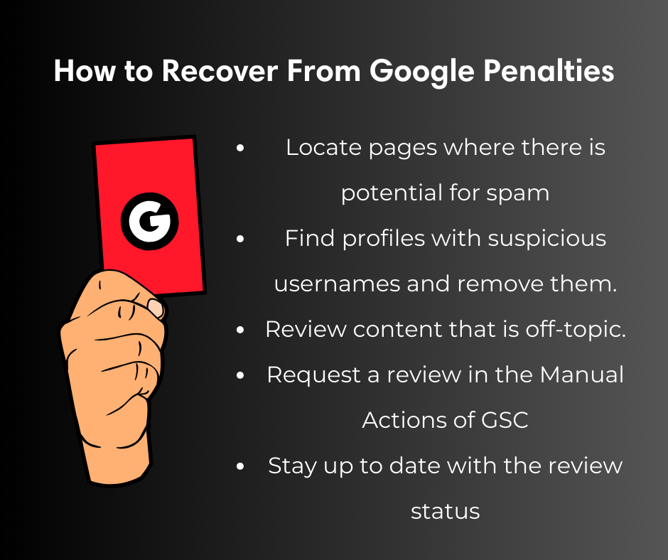 How to recover from a Google penalty