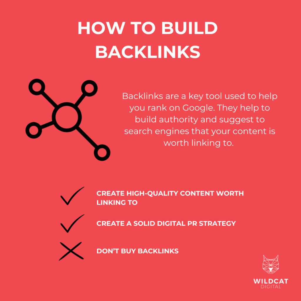 Infographic - how to build backlinks